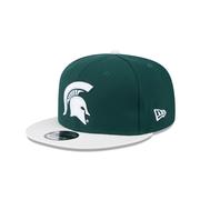 Michigan State New Era 9Fifty Snapback Two Tone Flat Brim Hat